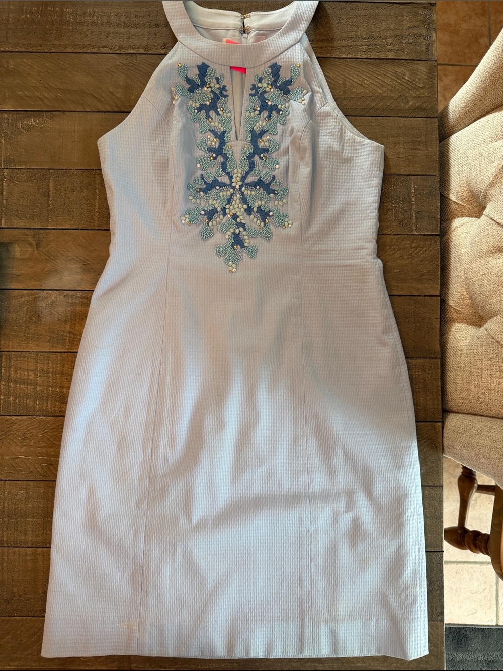 Lilly Pulitzer Jena Stretch Shift Dress in Blue Peri Tint Color Size 6
